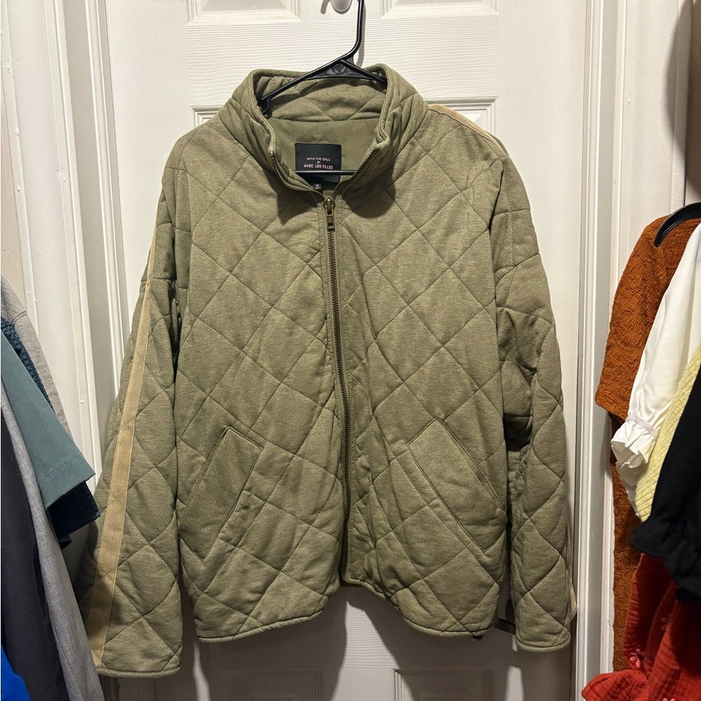 Avec Les Filles Olive Utility Jacket